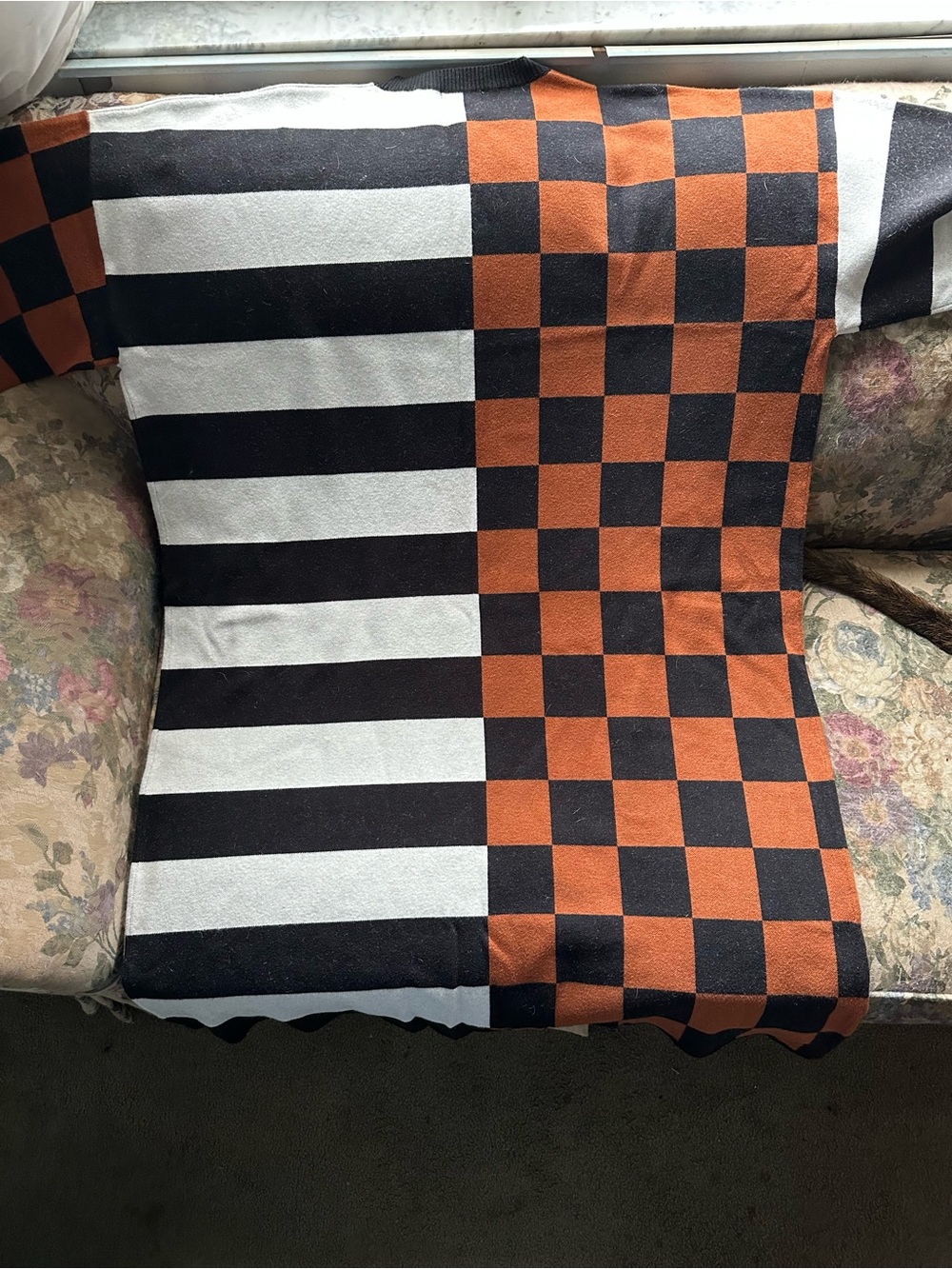 Dressed LaLa Check & Stripe Long Sleeve Sweater Dress 2X/3X - Picture 5 of 10